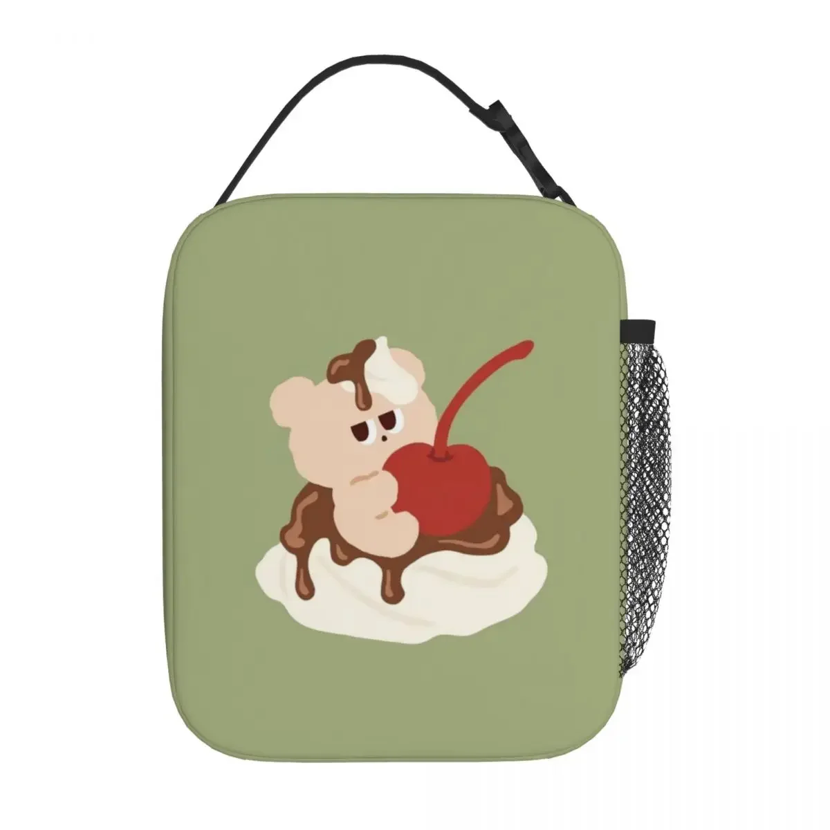 

Cartoon trend student portable insulated lunch bag, suitable for outdoor travel, school or work portable bento bag