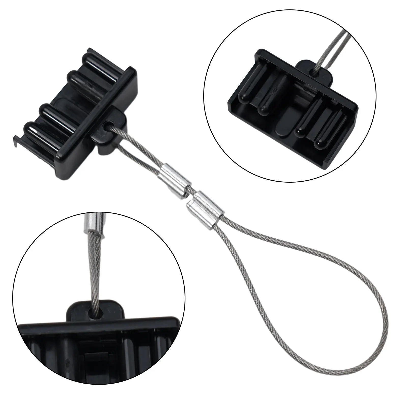 Rectangular Forklift 50A Battery Connector Cover with Dust Protection for 2P Socket Applications and 10mm Wire Connection