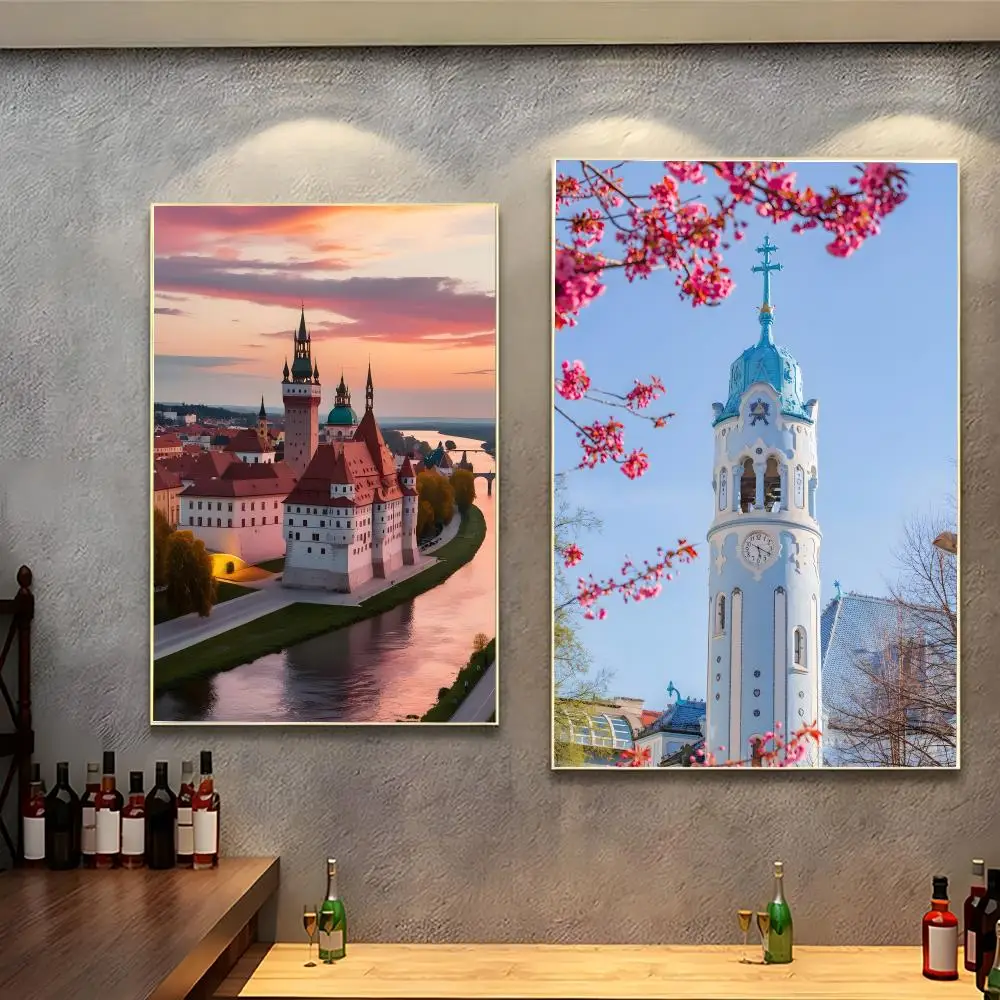 Scenic European Destination T-The S-Slovak Republic Poster Modern Indoor Wall Decor & Aesthetic Home Space Design