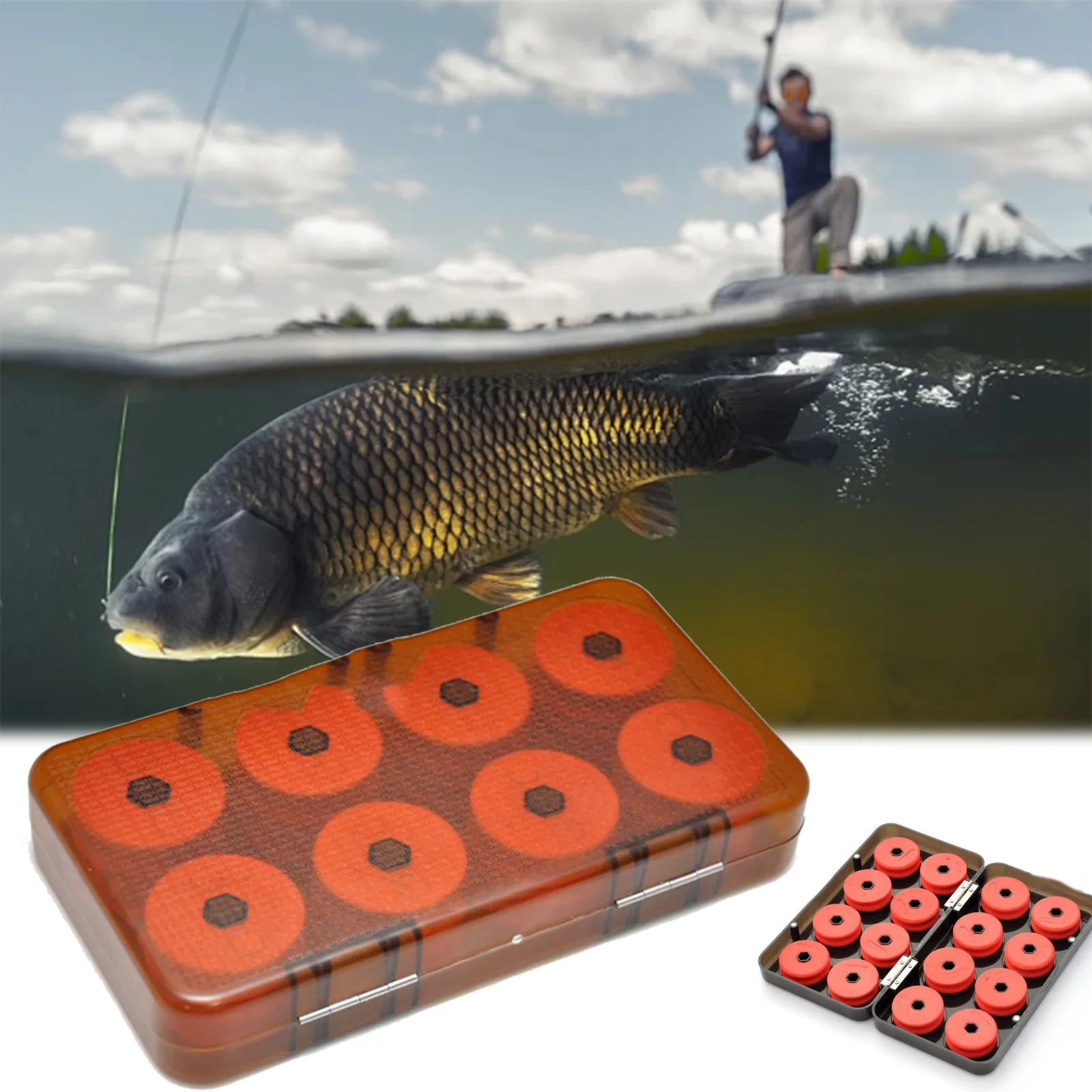 Float Fishing Line Box 8-axis/16-axis Multi-functional Tackle Storage Box Suitable For Storage Fishing Ropes Fishing Gears