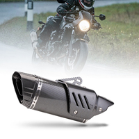 1PC 51MM caliber stainless steel universal motorcycle exhaust pipe suitable for most motorcycles such as Yamaha, Suzuki, etc.