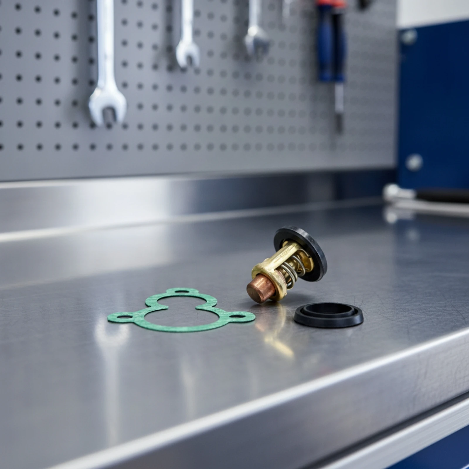 Thermostat Kit Direct Replacement Thermostat and Gasket Set Valve Easy to Install High Efficiency for Boat Owners