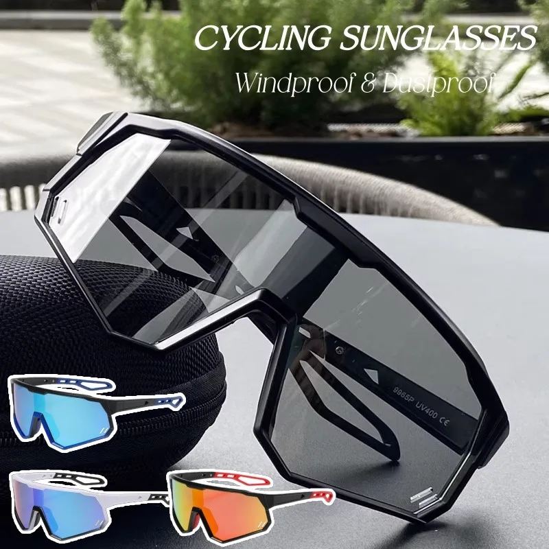 Neue Sport Radfahren Sonnenbrille Großen Rahmen Angeln Fahren Outdoor Brille Anti-Ultraviolett Winddicht Langlebige Brillen
