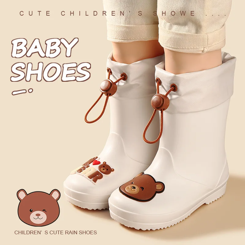 

Multi Style Design Children's Rainboot,Cartoon Waterproof,Anti-slip Keep Warm PVC Rubber High Shoes for Baby