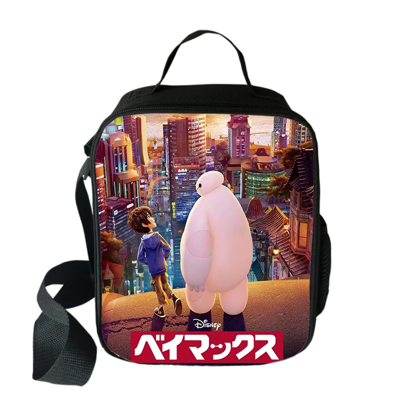 

Disney Big Hero 6 Baymax Protect Lunch Bags Boys Girls Travel Tote Bags Picnic Food Fresh Storage Bags Student Messenger Bag