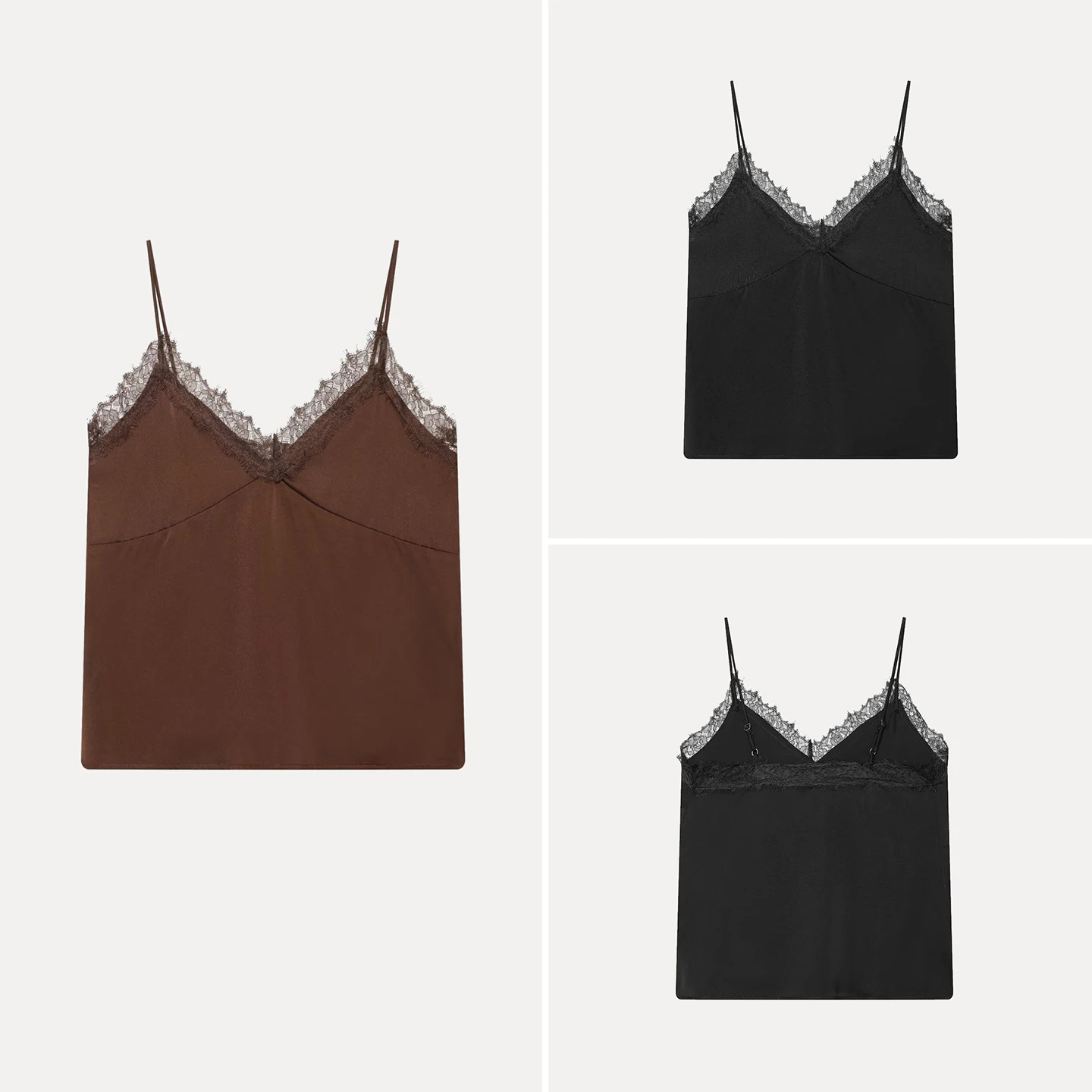 Summer Clothing Colors 2026 - Modny, casualowy top damski z koronkowym