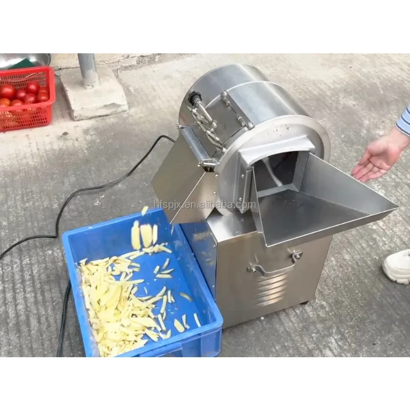 Fully Automatic Commercial Vegetable Chipper Machine Restaurants Hotels-Carrot Potato Chips Cutting