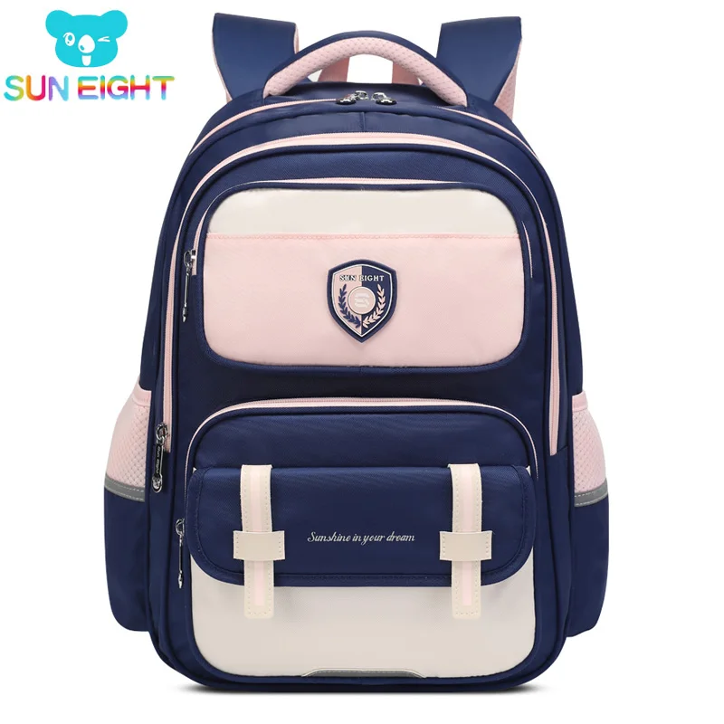 

SUN EIGHT 17inch Large Capacity School Bags For Teenager Girl Backpacks Student Bookbag Waterproof Nylon