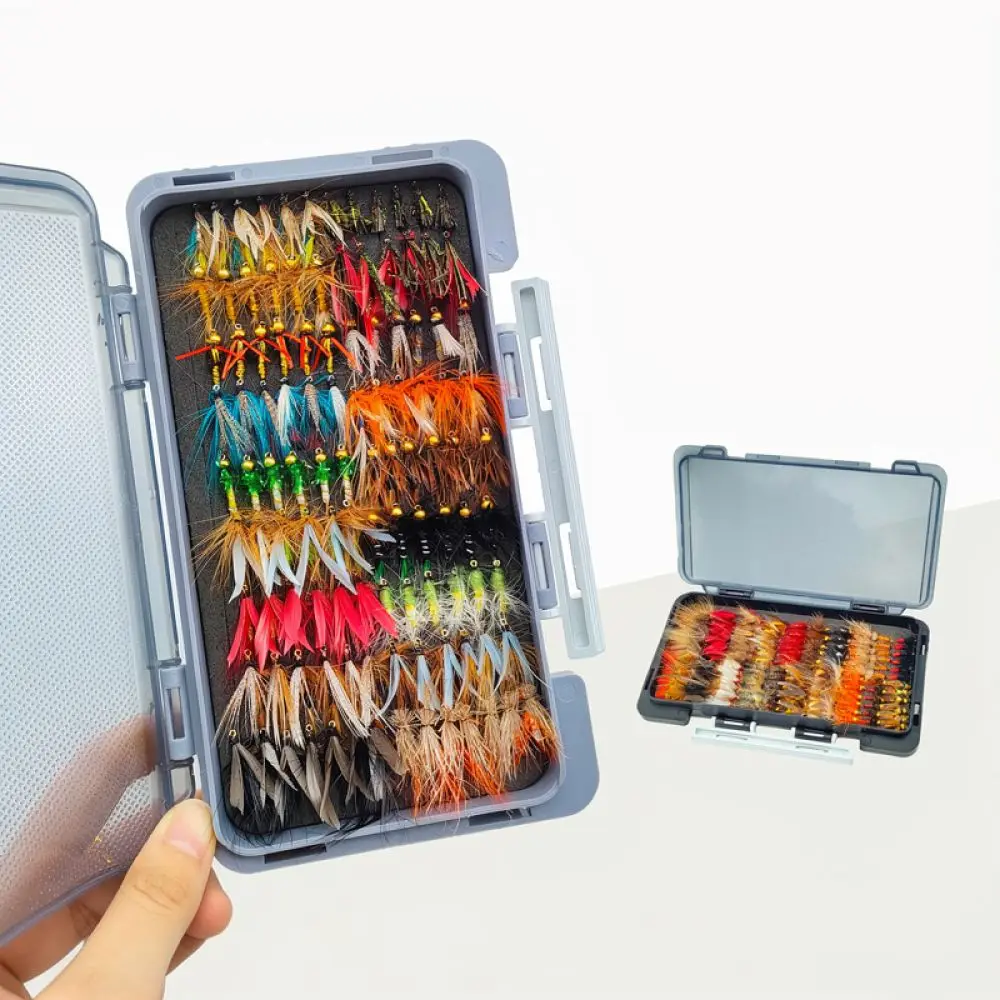 Professional Fly Fishing Bait Set For For Bailufei Dry Wet Nymph Lures Collection Outdoor Fishing Gear Tackle Box