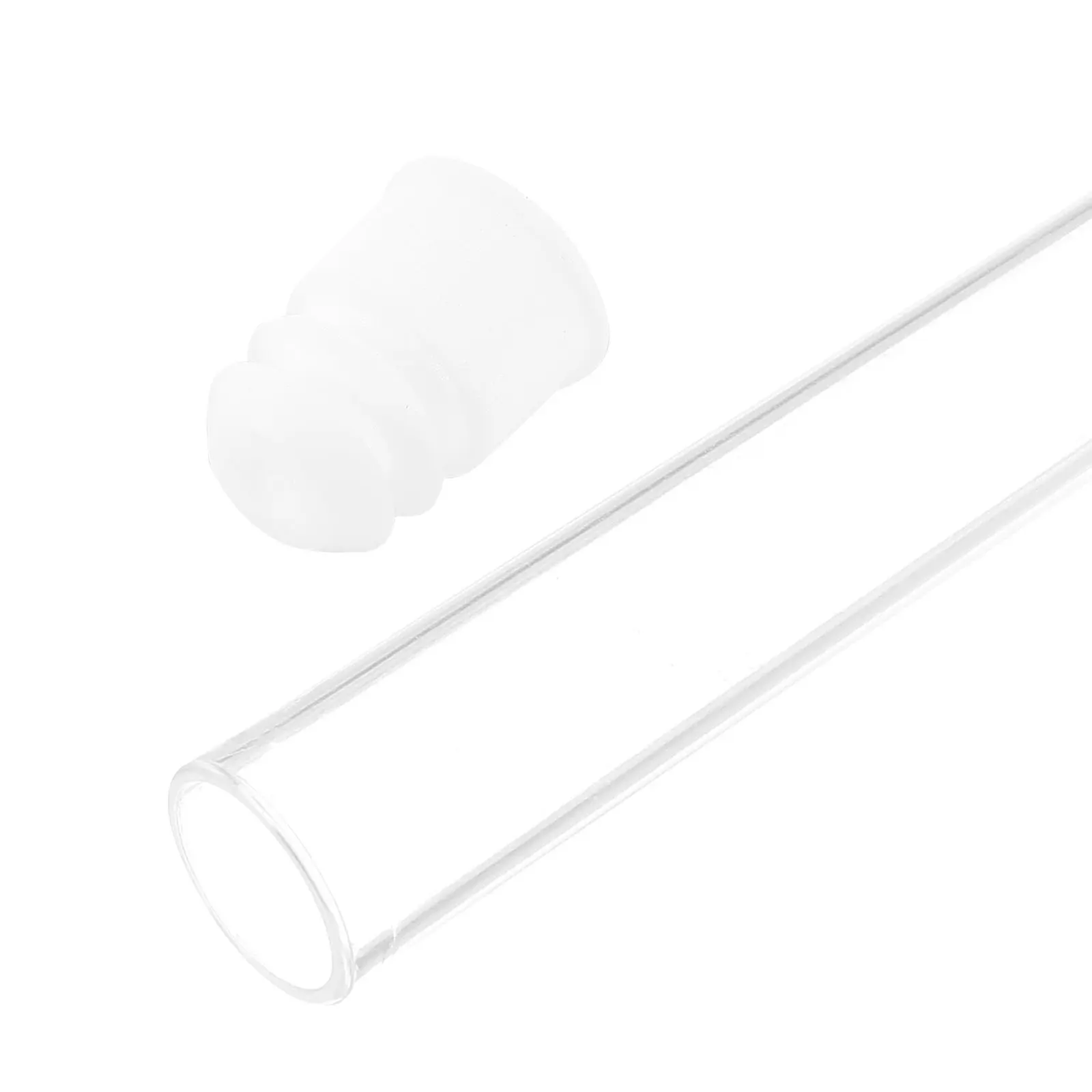 100Pcs Plastic Clear Test Tubes with Ergonomic Screw Caps for Lab Chemical Storage Candy Gifts Containers Leak Proof