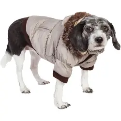 Clearance Winter Coat for Dogs Fleece Dog Parkas Teddy Warm Faux Fur Hood Overalls for Dogs XL XXL