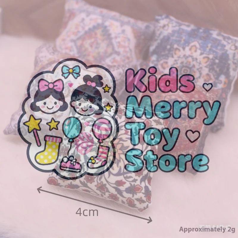 

2 шт. 1/12 кукольный домик, миниатюрная мебель, игрушки, милые богемные подушки для дивана, дивана, кровати, аксессуары