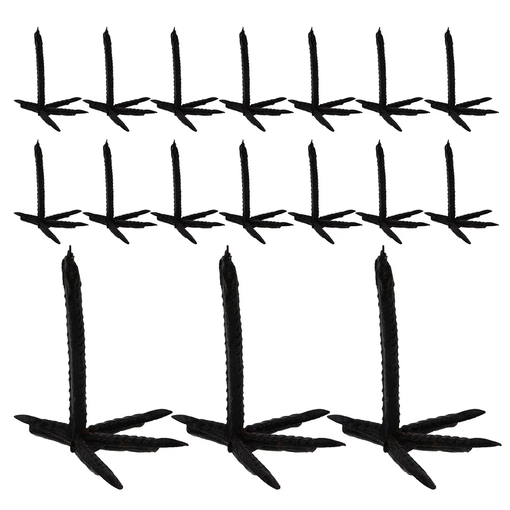 

50pcs Crow Claw Accessories Black Plastic Chicken Claws For Diy Stuffed Animals Halloween Party Decor Simulation Chick Feet
