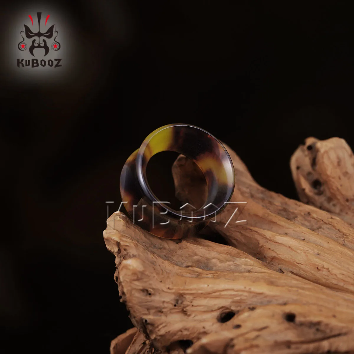 Tortoise Shell Ear Tunnels Plugs, 2PCS Set