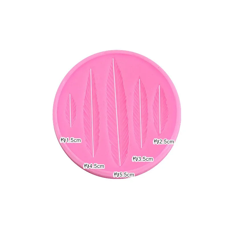 ريشة قالب من السيليكون خفيفة الطين DIY أجنحة الملاك/الشيطان فندان كعكة الديكور الفخار الحرف النمذجة بوليمر كلاي أداة