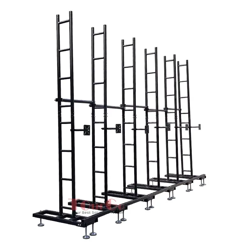 Aluminum Black Truss Led Screen Wall Ground Support Stand