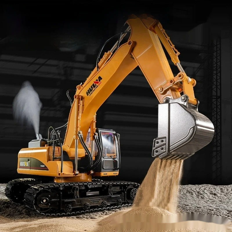 

Huina 650 Excavator Alloy Model Toy with 21 Channel 2.4G Wireless Remote Control Simulation Construction Vehicle for Ages 14+
