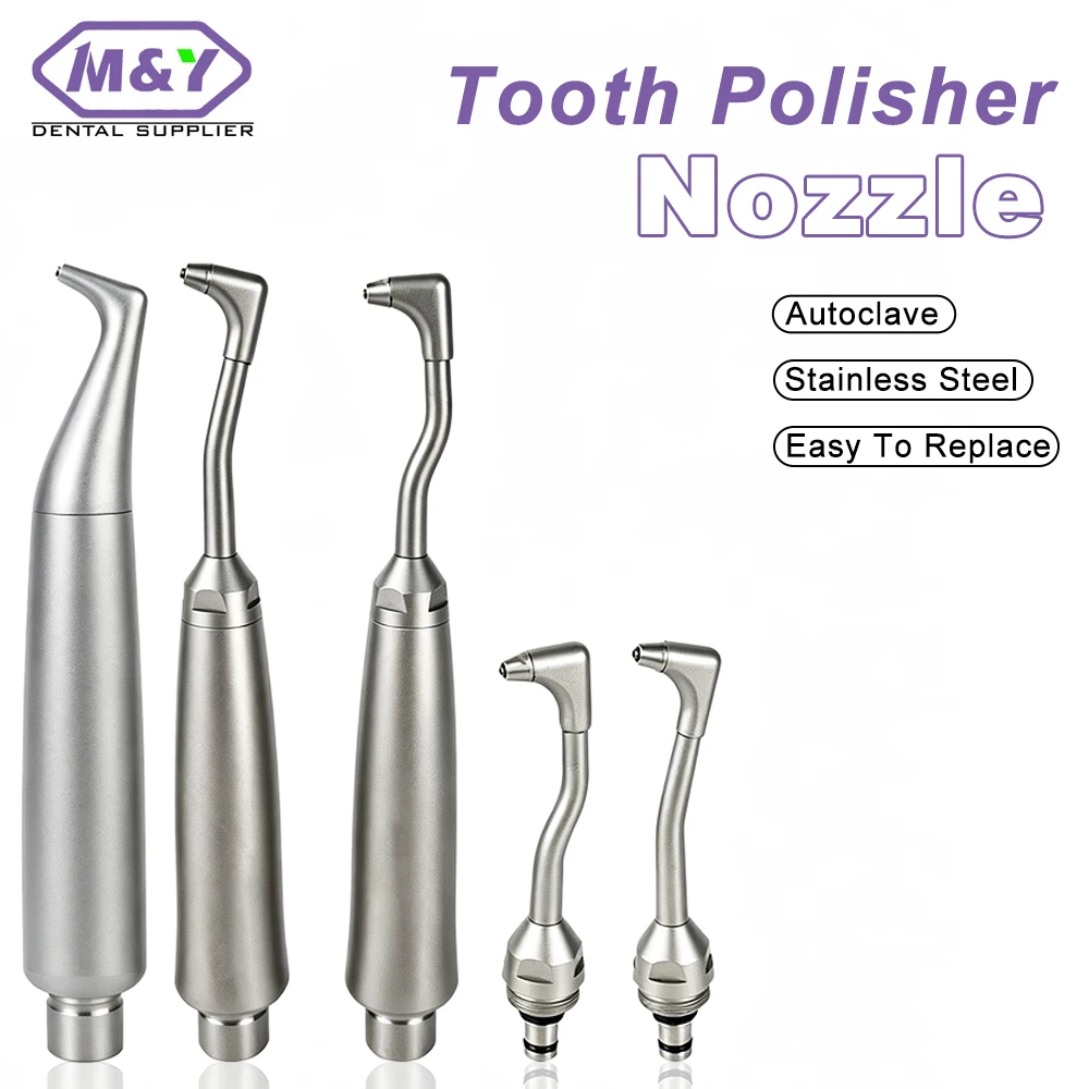 Dental Professional Intraoral Pneumatic Dental Polishing Handpiece Air‑Powered Hygienic Polisher Without Saliva Ejector