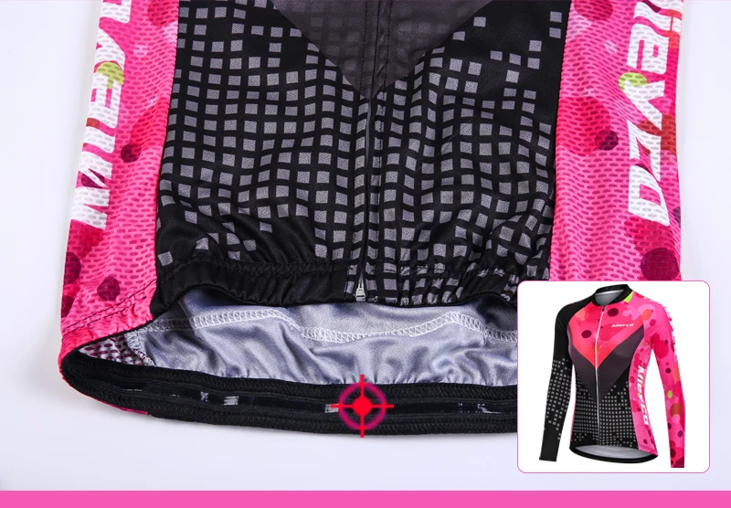 Mountainbike Damen-Set Radtrikot Frauen Sportbekleidung Günstige Großhandel Damenbekleidung Frauenkleidung Damen-Radsport-Langsets – Detail 13