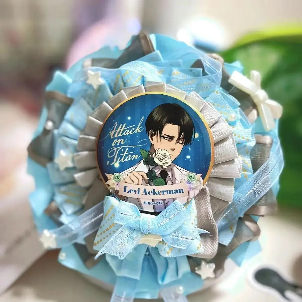 

Anime Attack on Titan Levi Ackerman Cosplay Decoration Exquisite Badge Souvenir Cartoon Cute Ita-bag Pendant Xmas Birthday Gift