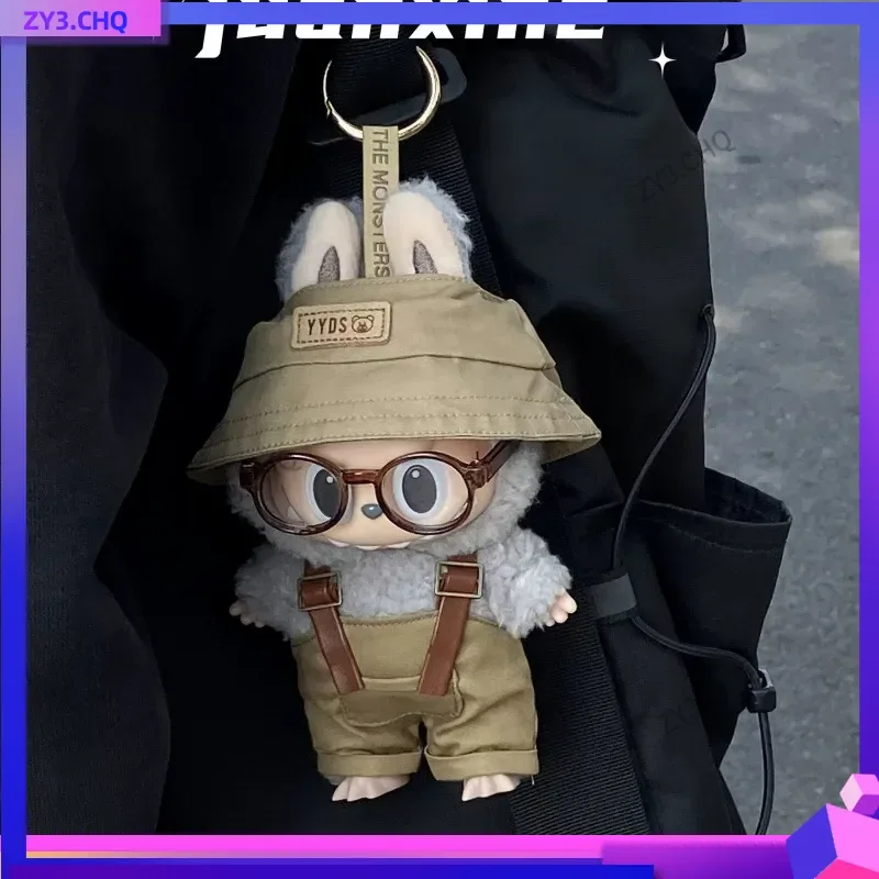 

Only Clothes Labubu Second Generation Of Macaroon Baby Clothes Standing Vinyl Doll Bib Hat With Labubu For Clothes And Glasses