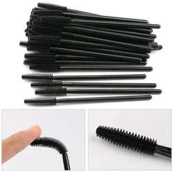 25/50PCS Eyelash Brush Disposable Silicone Gel Mascara Wands Applicator Spoolers Lashes Extension Cosmetic Brushes Makeup Tool