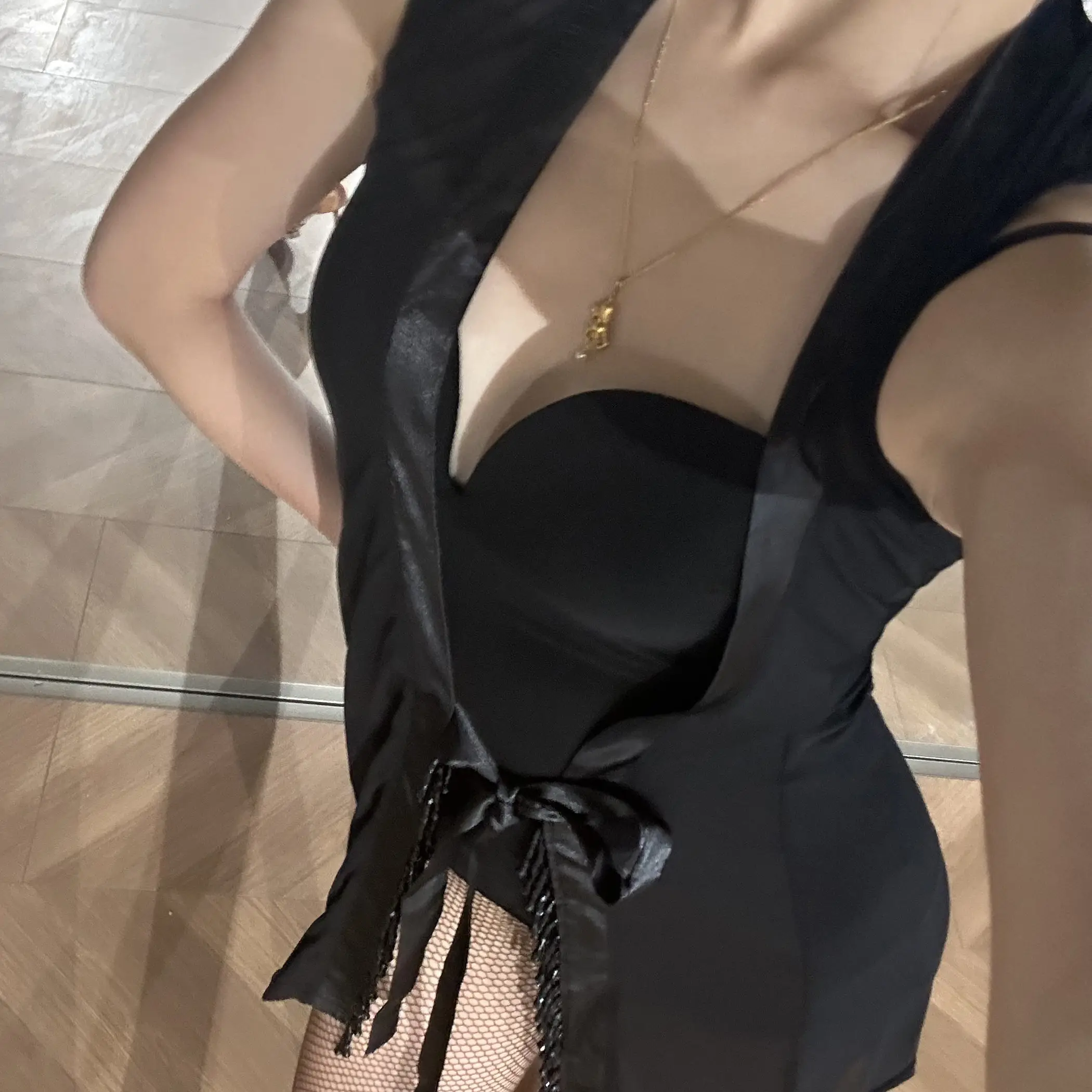 Vêtements de danse latine pour femmes, hauts extérieurs Sexy avec chaîne de perles, vêtements d'entraînement sans manches, Rumba Cha Cha, vêtements de spectacle de danse DNV24698