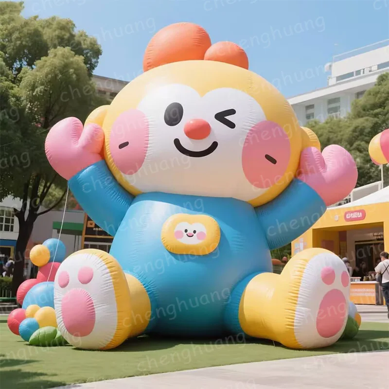 Inflatable doll air model with blower, outdoor large-scale event decoration and promotional prop