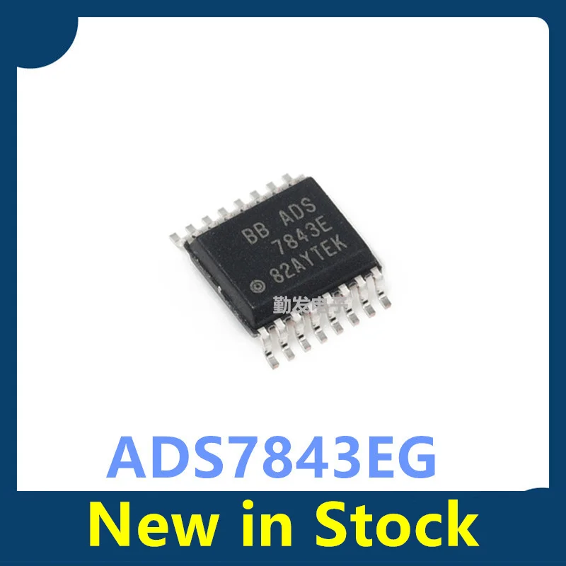 5PCS ADS7843EG4 12-bit analogue-to-digital converter, serial interface, SSOP-16