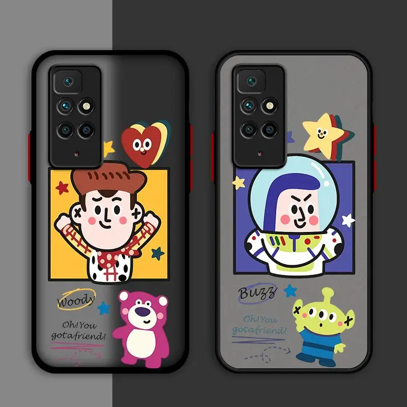 phone cases for Redmi Note 12S 11 case K40 8 10S 11Pro 10 13 8T 9 11S 10 Lite 12 Luxury Cover funda Disney Toy Story Cute Dolls