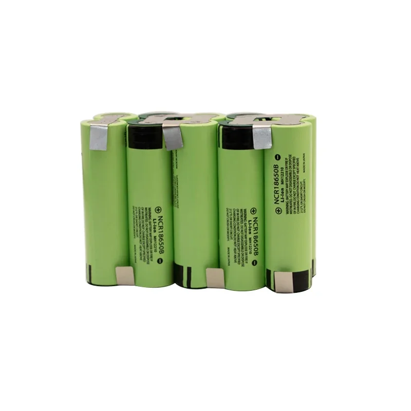 100% original NCR18650B 12v 16.8v 21v 25v welded lithium battery pack NCR18650B 3400mAh, suitable for 18V screwdriver batteries