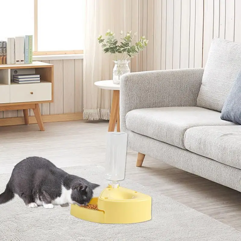 

Cat Food And Water Bowl Automatic Cat And Dog Water Dispenser Foldable Leak Proof Large Capacity Cat Bowl Set For Food And Water