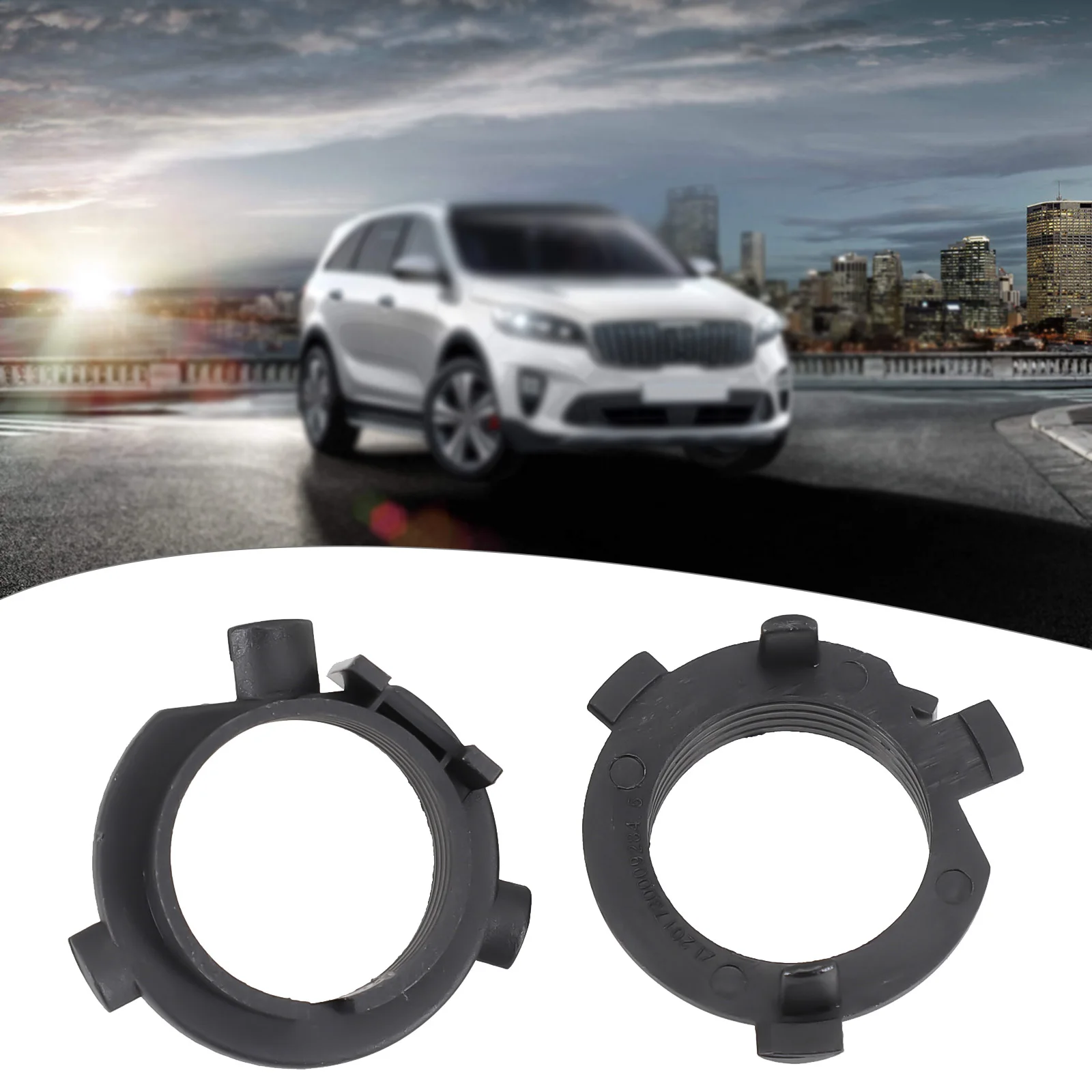 2Pcs H7 Car LED Headlight Bulb Adapter Holder Base Sockets Headlamp Retainers Fit For Kia K3 K4 K5 For Hyundai Car Supplies