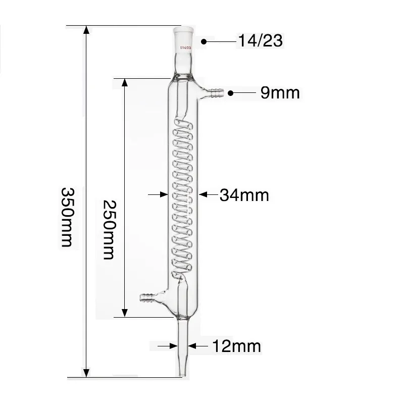 Distiling Apparatus Unit Serpentine Condenser Distillation Flask Use For Use For Making Distilled Water Essential Oil Extraction