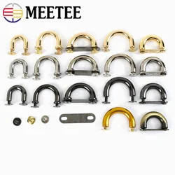 5/10/20Pcs 9-20mm Metal D Ring Buckle Arch Bridge Buckles Strap Connector Clasps Handbag Decor Hook DIY Hardware Accessories