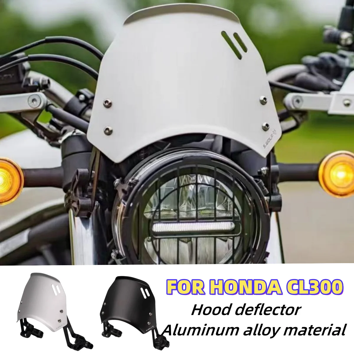 

Déflecteur de vent de moto, pare-brise rétro, pare-brise, accessoires universels pour HONDA CL300 300CL CL 300, nouveau