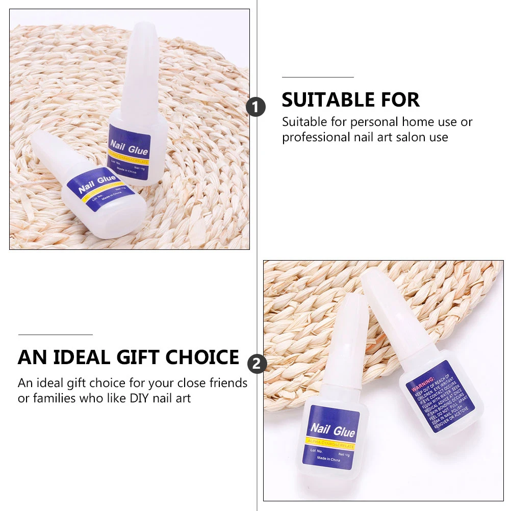 5 قطعة مسمار الفن الغراء قسط فرشاة آمنة على إصلاح الأظافر المكسورة الاكريليك صالون مانيكير أداة اضغط على مسمار الغراء DIY كيت #6