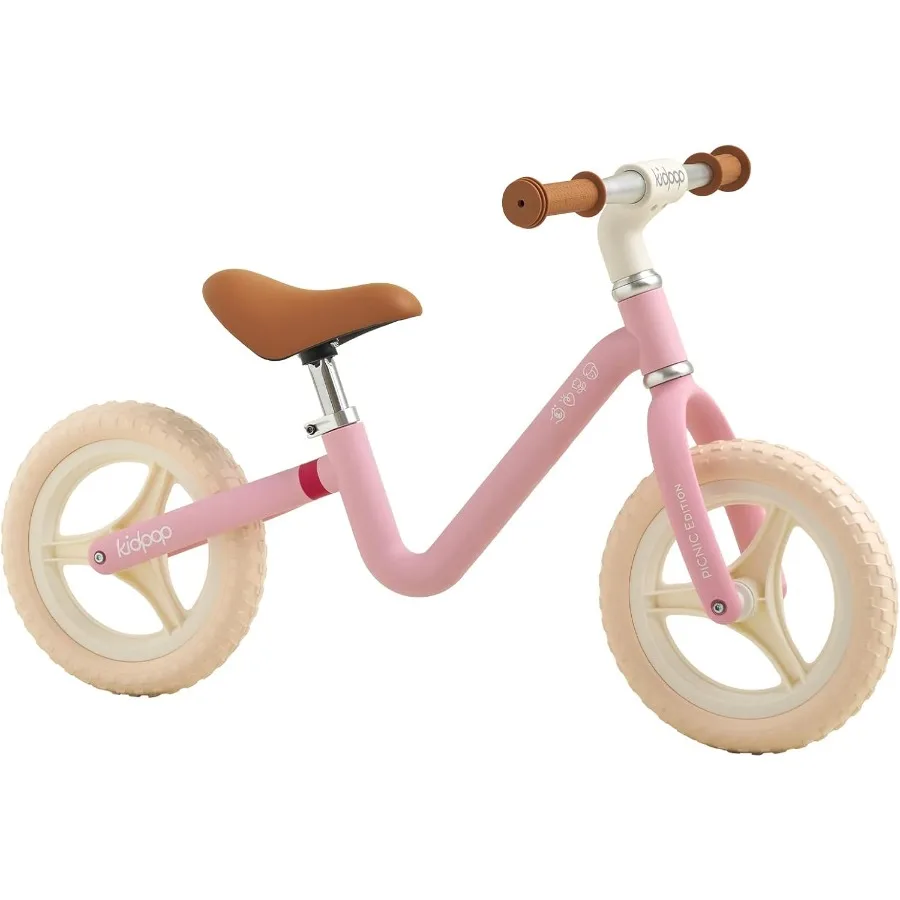 Right Toddler Balance Bike for 1-4 Years 10" Puncture-Proof Tires Lightweight and Height Adjustable Push Ride-on Toys First Bir