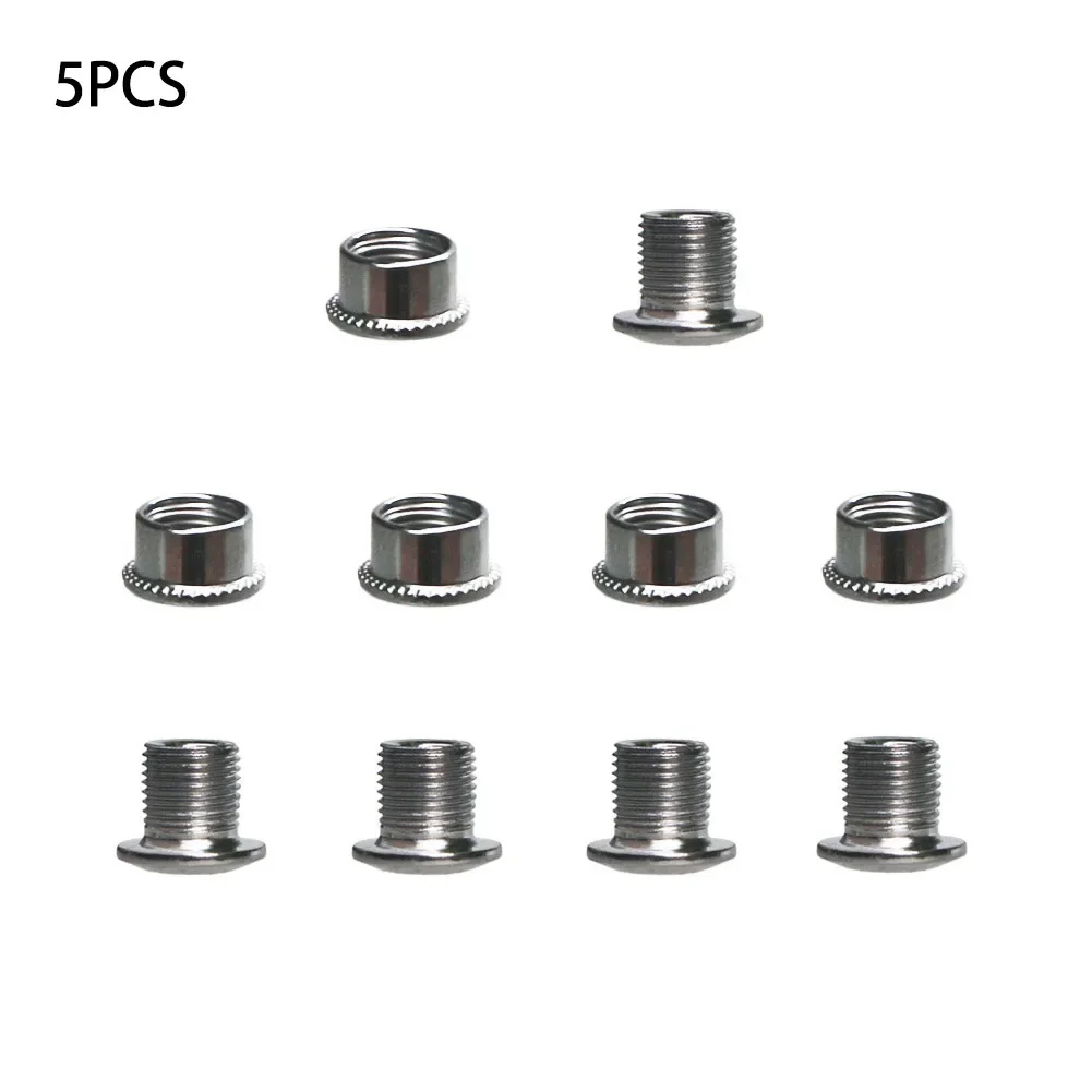 Bicycle Chainring Screws Stainless Steel Chainring Screw Bundle For MTB Bicycle (5PCS) Single/Double/Triple Bolts