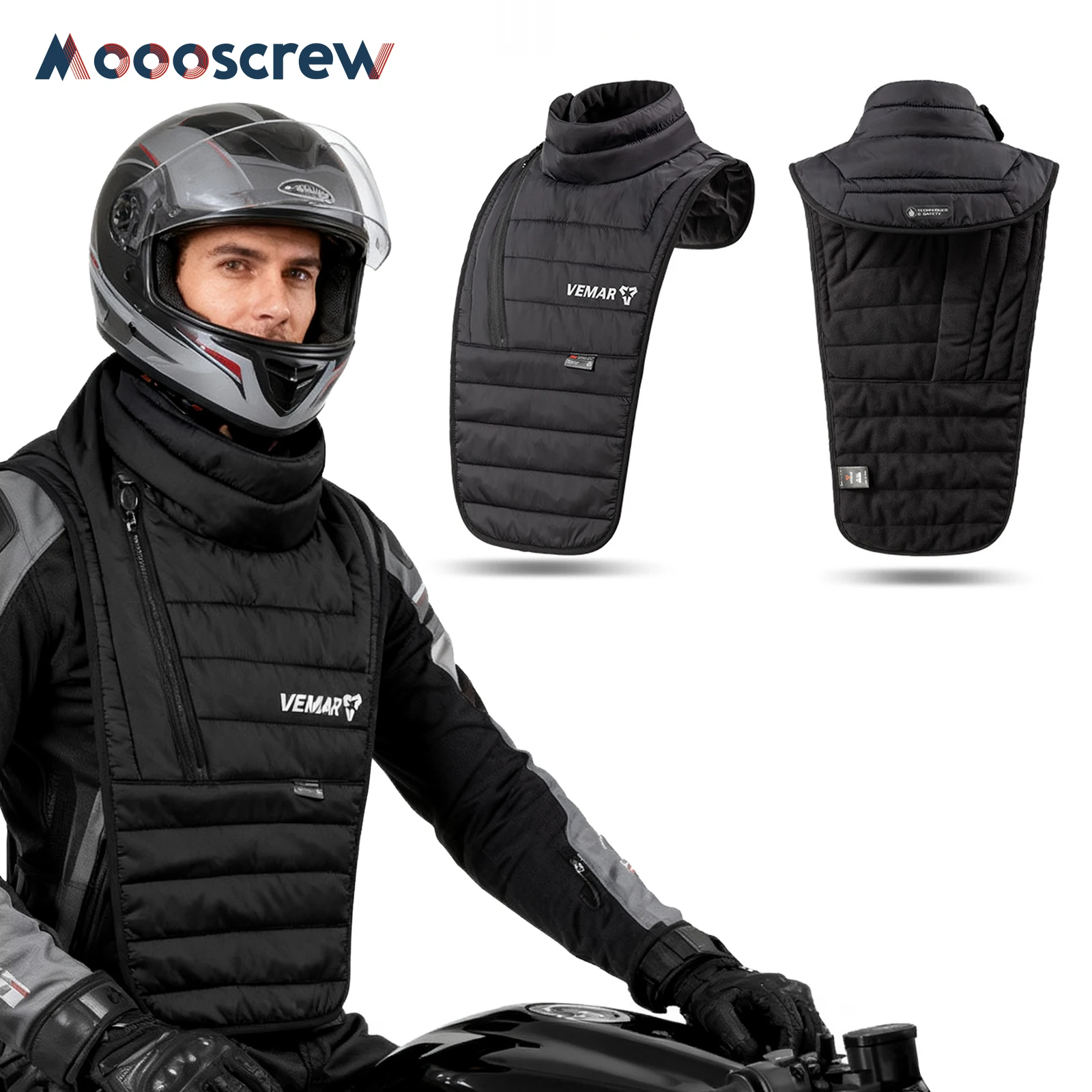 

Winter Neck Gaiter for Motorcycle, Warm Windproof Water-Repellent Balaclava, for Skiing Cycling Hiking Cold Weather