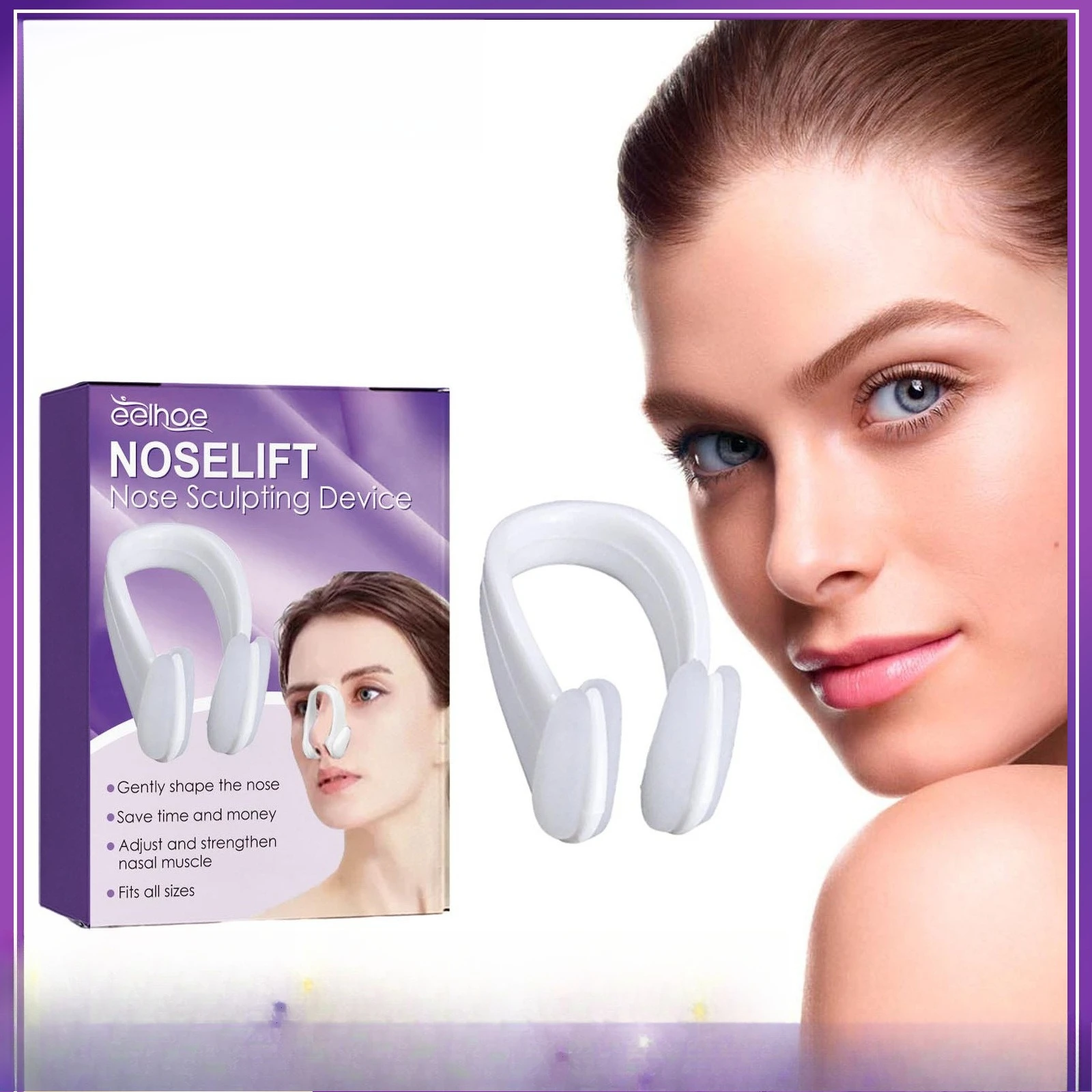 

Nose Shaper & Contour Corrector, Non-Surgical Nose Bridge Enhancer for Defined Profile & Lifted Nasal Tip