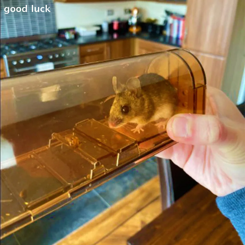 1PC Plastic Mousetrap Bedroom Kitchen Warehouse Mousetrap With Handle Easily Catch Rats High Sensitive Pedal Trap