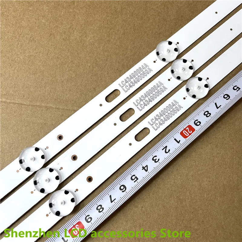 LED Backlight strip for 43UJ635V 43UK6300PLB 43UJ651V 43UJ634V 43UJ630V 43UJ561V 43UJ655V LC43490059A LC43490058A