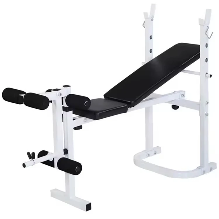 Multi-Function Iron Adjustable Weight Bench-Modern Foldable Design for Indoor Barbell and Dumbbell