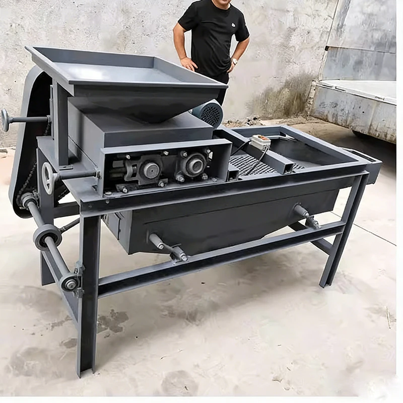 Commercial Automatic Walnut Cracking Machine Nuts Pecan Almond Cracker Sheller Shelling Machine Nut Crushing Machine Customized