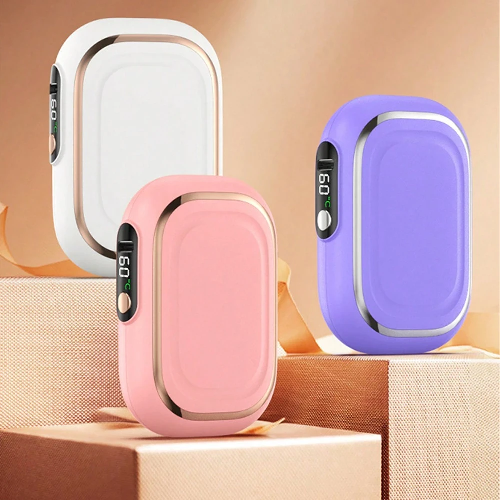 Coated Hand Warmer Winter Portable USB New Digital Display Temperature Handheld Heater Can Be Given To Relatives And Friends