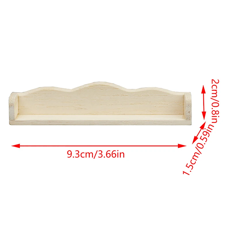 1:12 Poppenhuis Miniatuur Wandplank Opbergrek Hangende Plank Model Meubelen Interieur Speelgoed Pop Accessoires