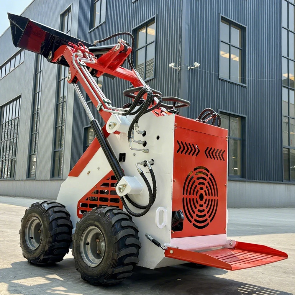 

Customized Earth-Moving Machinery Multifunction Skid Steer Loader Agricultural Diesel Mini Skid Steer Loader with Attachments