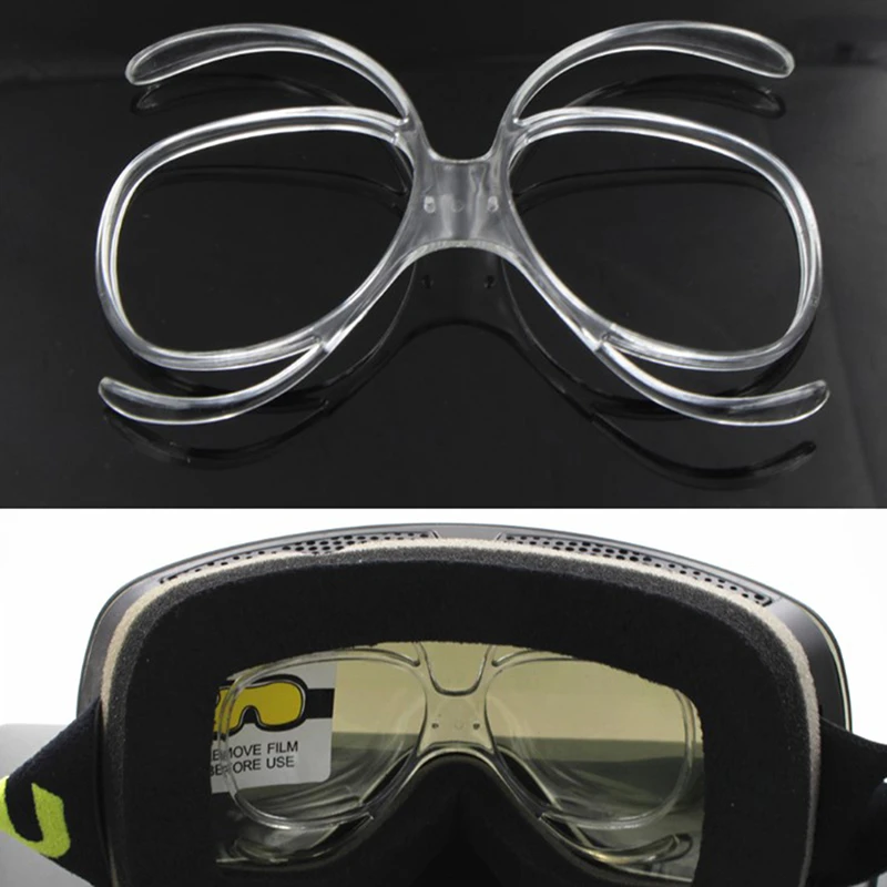 4 Pcs Butterfly Myopia Insert Adapter for Ski Goggles Downhill Windshield Frames No Myopia Lenses Skiing Vision Adaptor Frames
