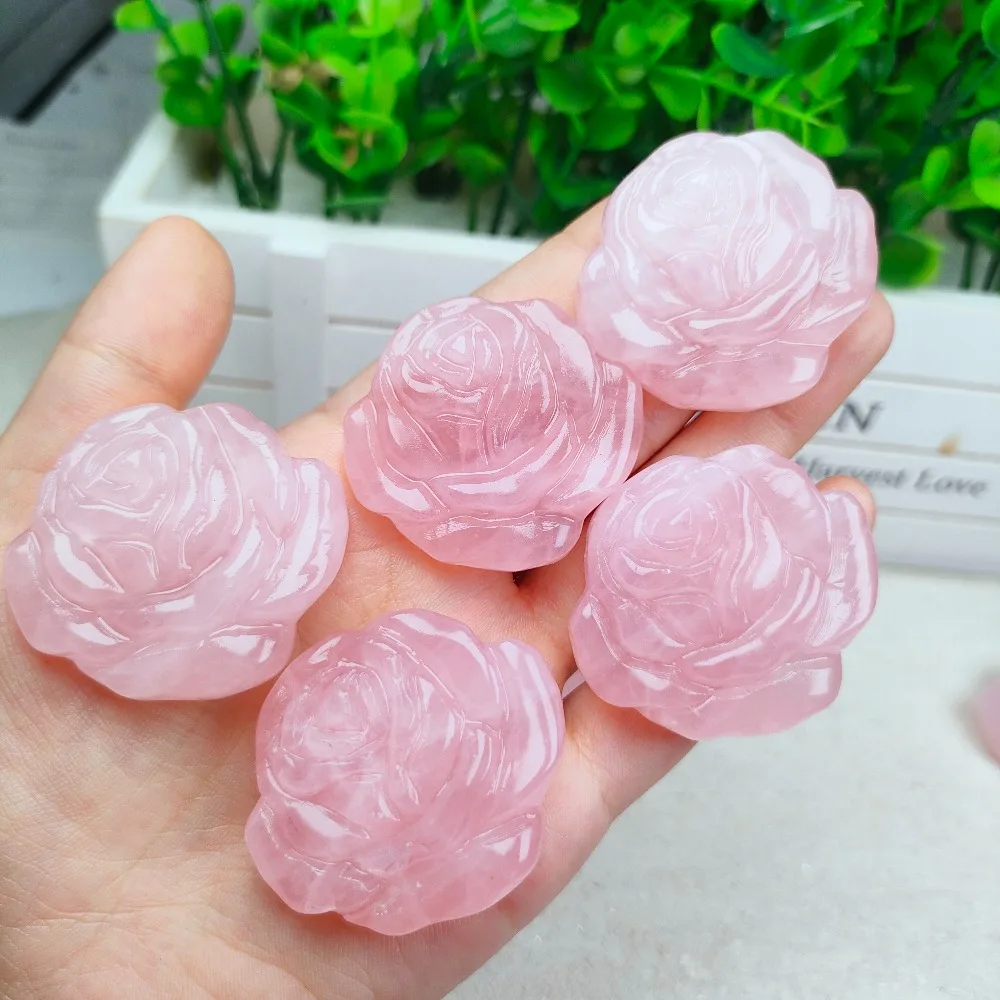 Natural Pink Crystal Rose Suitable for Home Decor Used To Make DIY Decorations Choice for Valentine's Day and Mother's Day Gifts